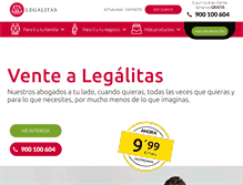Tablet Screenshot of legalitas.com